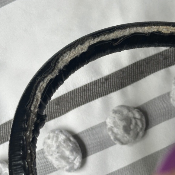 RLL Polo Ralph Lauren Black Leather Cowhide Purse Handbag Good Large Patent - Picture 4 of 9